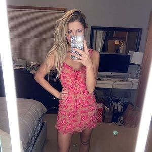 Hello Molly Pink Floral Dress